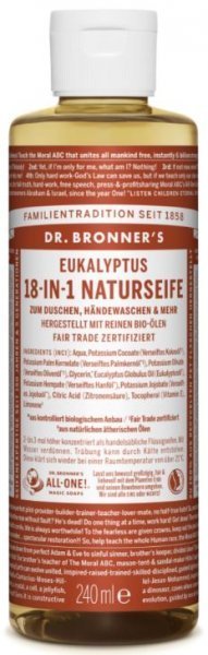 Naturseife Eukalyptus 18-in-1 Dr. Bronner's