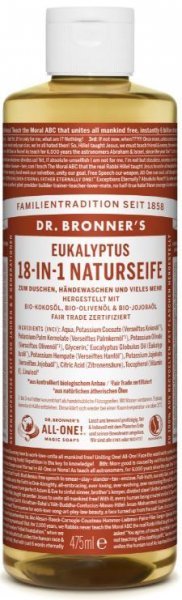 Naturseife Eukalyptus 18-in-1 Dr. Bronner's