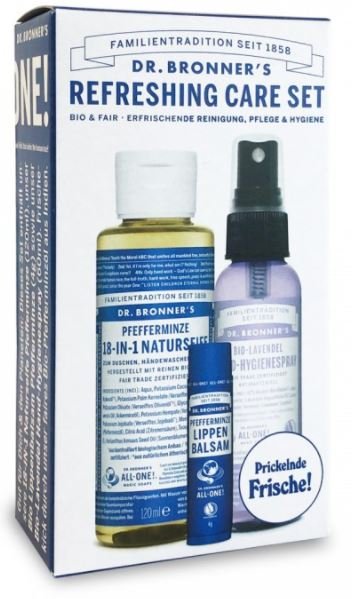 erfrischendes Pflegeset Pfefferminze Dr. Bronners