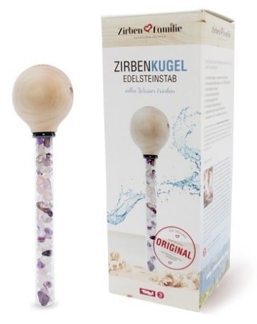 Zirbenkugel Edelsteinstab Zirbenfamilie