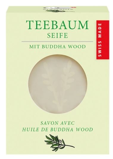 Teebaum Seife mit Buddha Wood 90g Aromalife