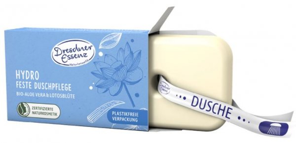 Feste Duschpflege Hydro mit Aloe Vera und Lotusblüte 100g