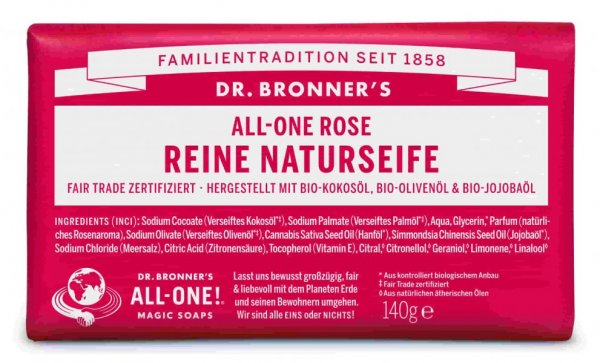 Naturseife Rose Dr. Bronner's