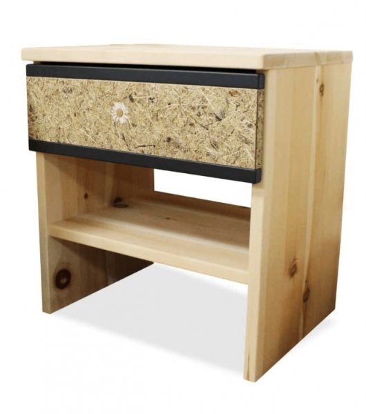 Nachttisch aus Zirbenmassivholz