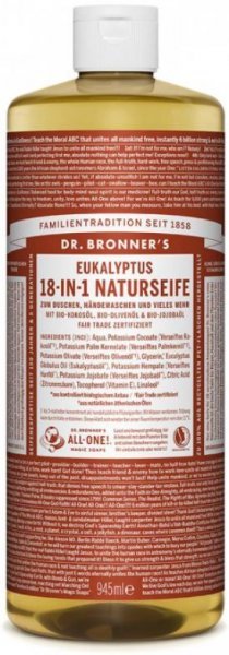 Naturseife Eukalyptus 18-in-1 Dr. Bronner's