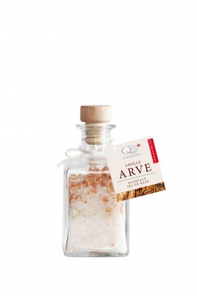 Badesalz mit Arvenholz, Erholung und Spa