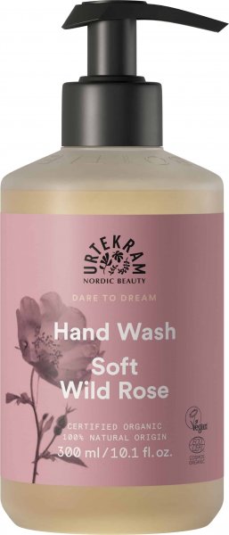 Soft Wild Rose Flüssigseife 300ml Urtekram