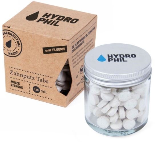 Zahnputz Tabs Minze & Zitrone Hydro Phil - 130 Stück