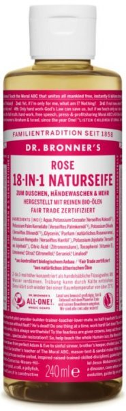 Naturseife Rose 18-in-1 Dr. Bronner's