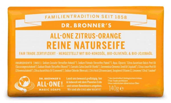 Naturseife Zitrus Orange Dr. Bronner's