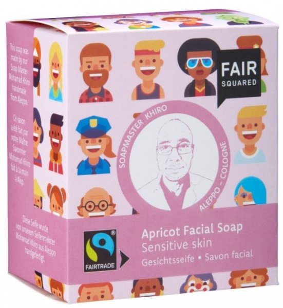 Gesichtsseife Aprikose (Apricot), für sensible Hauttypen von Soapmaster Khiro für Fair Squared