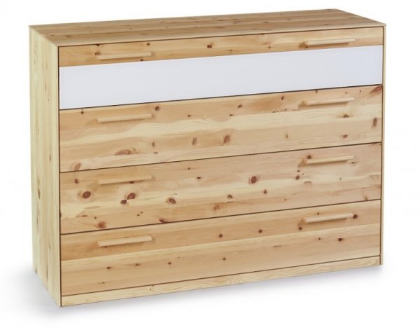 Zirben Kommode, Breite: 132 cm | Höhe: 96,5 cm | Tiefe: 45 cm