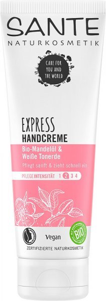Handcreme Express Bio-Mandelöl & Weisse Tonerde SANTE