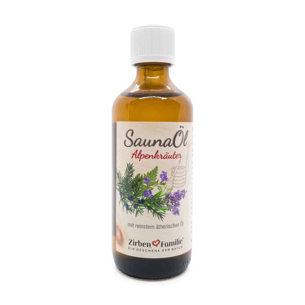 Saunaöl 100ml von der Zirbenfamilie mit Alpenkräuterduft