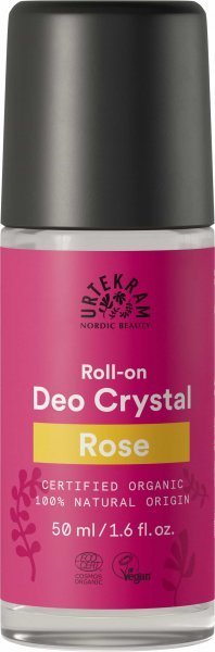 Rose Deo Roll-On Crystal 50ml Urtekram