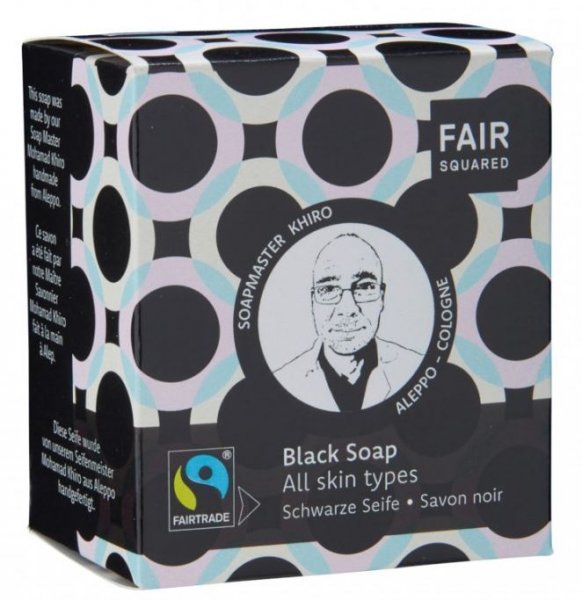 Gesichtsseife Black Soap für alle Hauttypen mit Aktivkohle