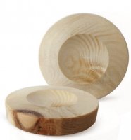 Ablage für die Zirbenkugel aus Zirbenholz, handgefertigt Ablage für die Zirbenkugel aus Zirbenholz, handgefertigt