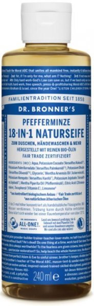 Naturseife Pfefferminze 18-in-1 Dr. Bronner's