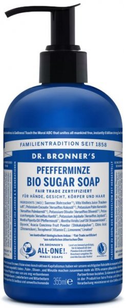 Flüssigseife Pfefferminze 355ml Dr. Bronner's