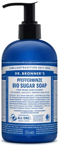 Flüssigseife Pfefferminze 355ml Dr. Bronner's