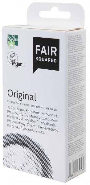 Original Kondome von Fair Squared in einer 10er Packung vegan und natürlich