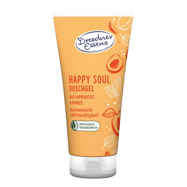 Duschgel Happy Soul Bio-Aprikose & Minze 200ml