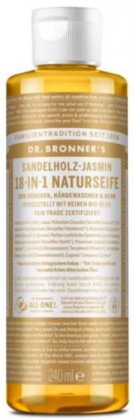 Naturseife Sandelholz-Jasmin 18-in-1 240ml Dr. Bronner's